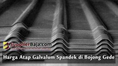 Harga Atap Galvalum Spandek di Bojong Gede